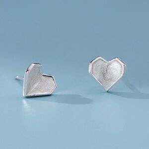 NWT Valentine Heart Earring Sterling Silver Pink Wife Gift Girlfriend Anniversar